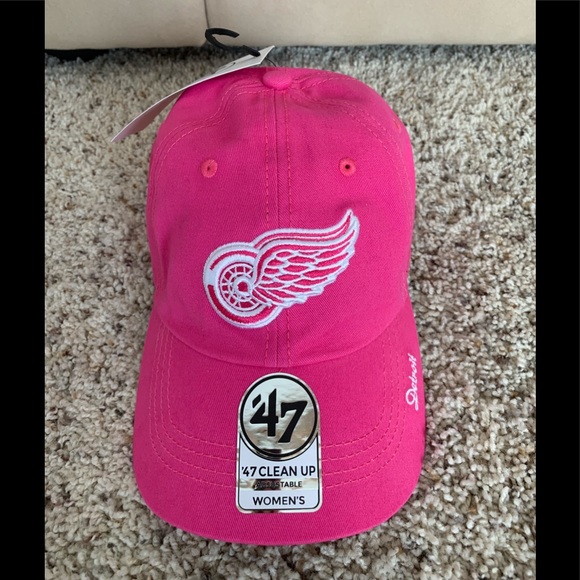 pink detroit hat